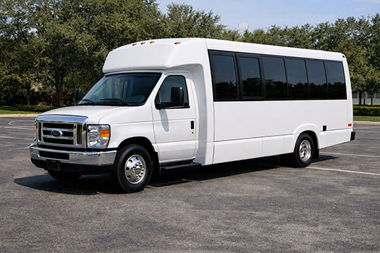 18-passenger minibus available for charter in Victorville, CA